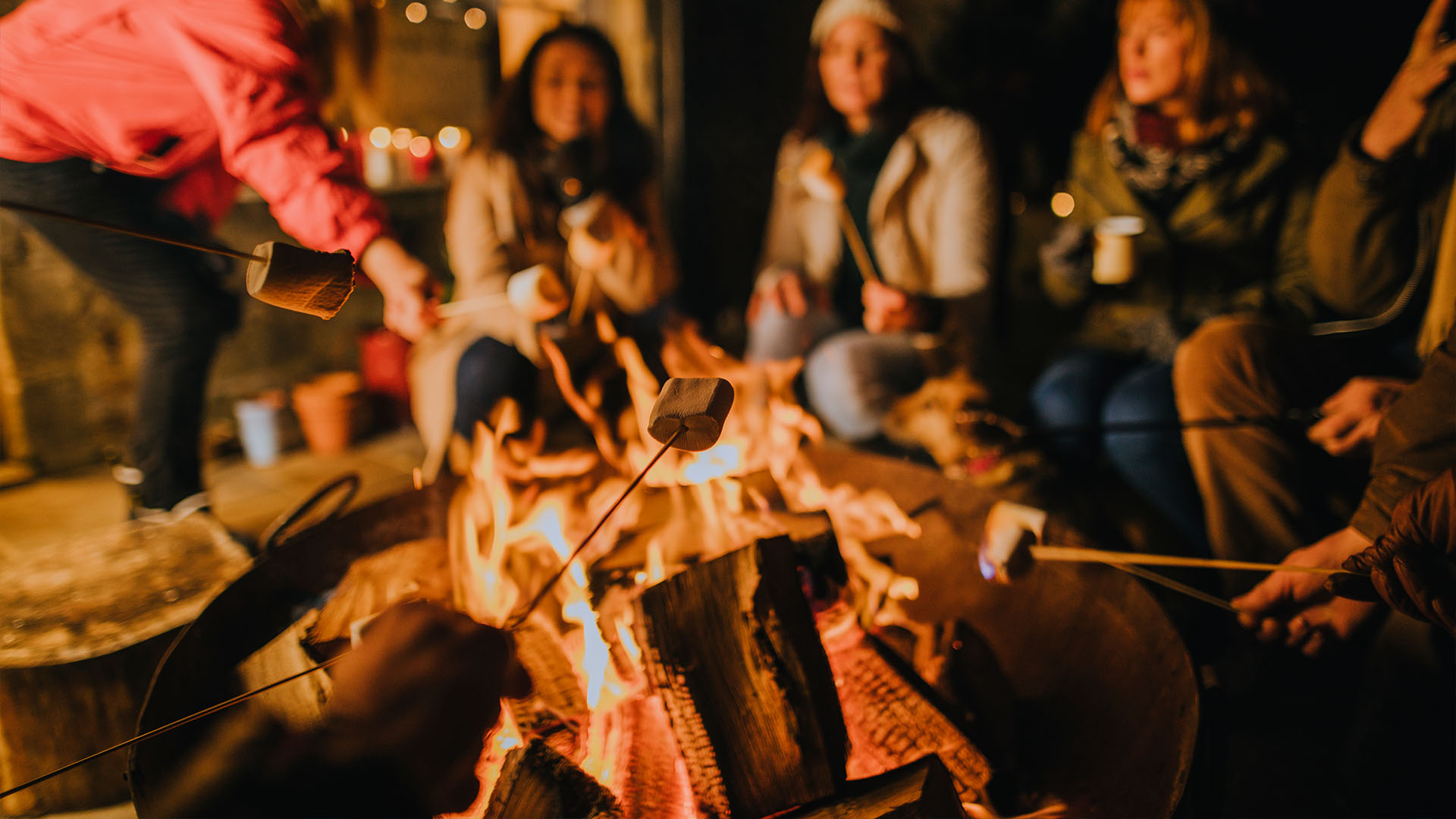Roasting Marshmallows in Fire Pit | CPI Security Blog