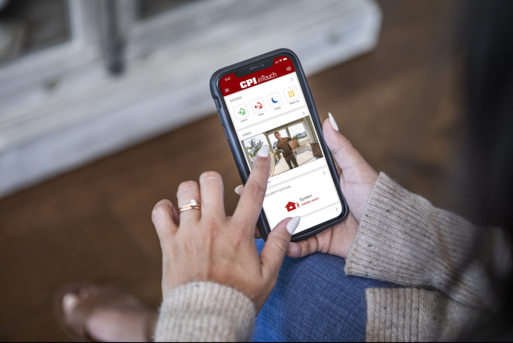 Checking on delivery man through CPI Security App