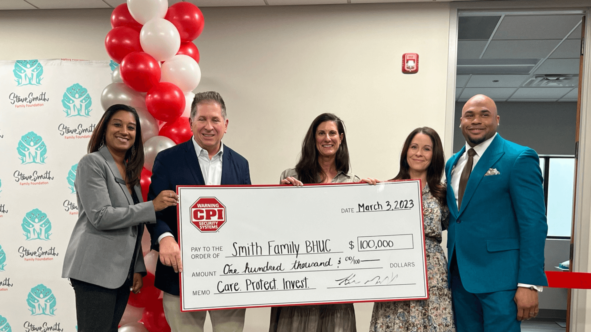 CPI Security Donates to Smith Family Foundation