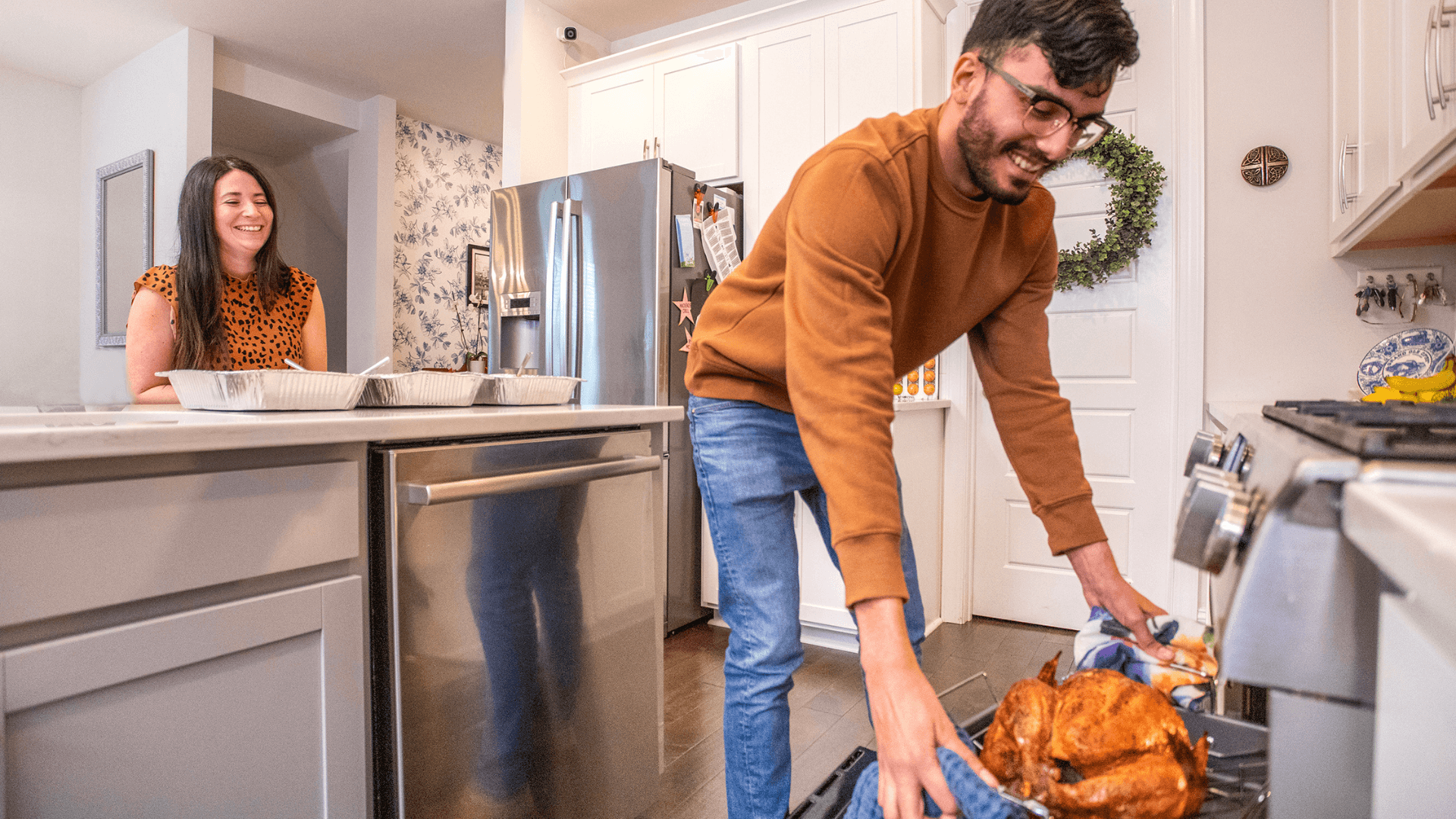 Cooking a turkey